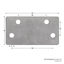 Hörmann Ersatz-Hebelarm Inkl. Adapterplatte, BRH 2125 Mm -Geschäft Für Heimwerkzeuge 1049504 hoermann ersatz hebelarm inkl adapterplatte brh 2125mm adapterplatte bemassung