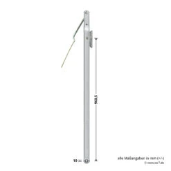 Hörmann Ersatz-Hebelarm Inkl. Adapterplatte, BRH 2125 Mm -Geschäft Für Heimwerkzeuge 1049504 hoermann ersatz hebelarm inkl adapterplatte brh 2125mm bemassung