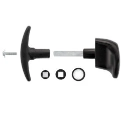 Hörmann Torgriffgarnitur Schwarz, Stiftlänge 73,5 Mm, TS 0,75/1,5/3 -Geschäft Für Heimwerkzeuge 3024989 hoermann torgriffgarnitur schwarz stiftlaenge 73 5 mm ts 075 15 3 deteilansicht