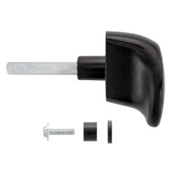 Hörmann Torgriffgarnitur Schwarz, Stiftlänge 73,5 Mm, TS 0,75/1,5/3 -Geschäft Für Heimwerkzeuge 3024989 hoermann torgriffgarnitur schwarz stiftlaenge 73 5 mm ts 075 15 3 seitenansicht