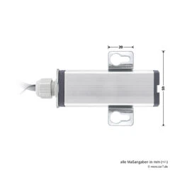 Hörmann 2-Kanal-Relais-Empfänger HER 2, 40 MHz -Geschäft Für Heimwerkzeuge 437070 hoermann 2 kanal relais empfaenger her 2 40 mhz bemassung empfaenger seite