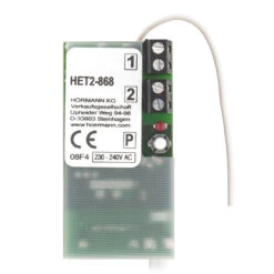 Hörmann 2-Kanal-Relais-Empfänger HET 2, 868 MHz -Geschäft Für Heimwerkzeuge 437485 hoermann 2 kanal relais empfaenger het 2 868 mhz platine rueckseite