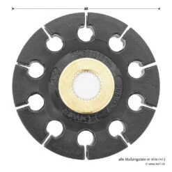 Hörmann Antriebsscheibenhalter Mit Antriebsscheibe Für FS10 -Geschäft Für Heimwerkzeuge 437747 hoermann antriebsscheibenhalter mit antriebsscheibe fuer fs10 scheibe durchmesser