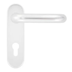 Hörmann Drückergarnitur D110 Kurzschild PZ, Alu