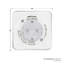 Hörmann Funk‑Set HF 51 868-BS -Geschäft Für Heimwerkzeuge 4511824 hoermann funk set hf 51 868 bs steckdose fes 1 rueckseite