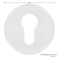 Hörmann FS Panik-Drückergarnitur D110 Rosette PZ, Alu -Geschäft Für Heimwerkzeuge 454735 hoermann fs panikgarnitur d110 pz rosette alu f1 gleitlager durchmesser