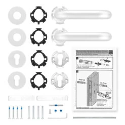 Hörmann FS Panik-Drückergarnitur D110 Rosette PZ, Alu -Geschäft Für Heimwerkzeuge 454735 hoermann fs panikgarnitur d110 pz rosette alu f1 gleitlager lieferumfang
