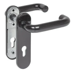 Hörmann FS Drückergarnitur D110 Kurzschild PZ, Schwarz -Geschäft Für Heimwerkzeuge 498165 hoermann fs drueckergarnitur d 110 kurzschild pz gleitlager polyamid schwarz