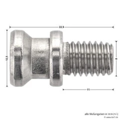 Hörmann Systemschraube Für Aluminumhaustüren -Geschäft Für Heimwerkzeuge 5999017 hoermann systemschraube fuer tc 80 tueren masse
