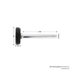 Hörmann Laufrolle DF95/DF98 Komplett, Rechts -Geschäft Für Heimwerkzeuge 760073 hoermann laufrolle df95 df98 komplett rechts masse