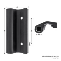 Hörmann Entlastungsrolle Mit Einfach-Bandteil 360 Mm, M12, DIN Rechts, Zwischenliegend -Geschäft Für Heimwerkzeuge 772636 hoermann entlastungsrolle mit einfach bandteil 360mm m12 din rechts zwischenliegend masse bild 2