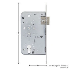 Teckentrup Einsteck-Panikschloss 1013 D BS, Stulp Edelstahl -Geschäft Für Heimwerkzeuge tec104557 teckentrup einsteck panikschloss 1013 d bs stulp edelstahl din l bemassung